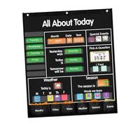 FytStycale All About Today Learning Center, Classroom Daily Activities Chart Center for Scheduling, Homeschool