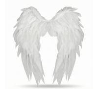 FytStycale Angel Wing Prop Transparent Angel Appendages Costume Appendages for Artists, White, Organza Angel Wings