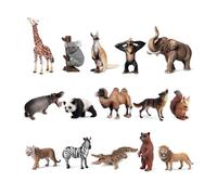 FytStycale Animal Figurines Imaginative Play Realistic Elephant Figure Gift Idea Realistic Lion Figure for Preschoolers, Preschool