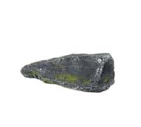 FytStycale Artificial Rock with Lichen Textured Fiberglass Rock Maintenance Prop for Photographers, Exhibition, Garden, Artificial Rock Decoration, 60cm L X 20cm H X 25cm W