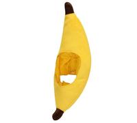 FytStycale Banana Hat Funny Costume Hat Novelty Headwear Fruit Cap Entertainer Prop Soft PP Cotton suitable for Birthdays School Plays Talent Shows, Banana Hat