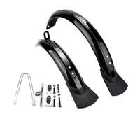 FytStycale Black Mudguard Pair Mounting Brackets Full-Coverage Bike Fenders Stable Fit Front and Rear Fenders, 16 Inch Mudguard