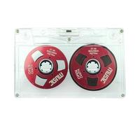 FytStycale Blank Tape Audio Cassette Tape Double Sided Recordable Talking Studio Portable PP Material for Speech Meetings Voice Memos Conferences, Red