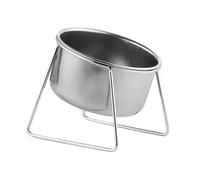 FytStycale Cat Bowl, Elevated Feeding Bowl Set, Stainless Steel Double Bowl, Inclined with Stable Base And Non-slip Surface, Easy to Clean for Pets, Single Bowl