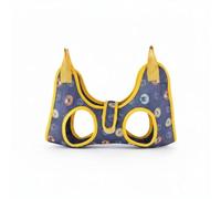FytStycale Cat Grooming Hammock Harness Holder Restraint With Thick Mesh And Reinforced Edges For Nail Trimming Bathing Ear Cleaning Vaccinations suitable for, Navy Blue, M