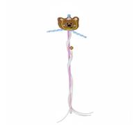 FytStycale Cat Teaser Interactive Toy Rod Bell Tassels Material for Engaging Resistant Build for Exercise and Focus suitable for shy cats confidence building indoor play, Brown Bear