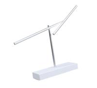 FytStycale Chaotic As A Physics Model And Educational Tool. A Ball Pendulum with An Elegant Look Made of Stainless Steel for The Study And As A Gift. Height 41 C, White