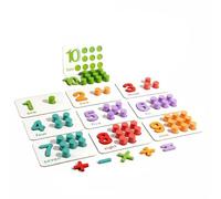 FytStycale Children Arithmetic Board Preschool Math With Number Matching Counting Wooden Pegs Number Cards Paper And suitable for homeschool classroom preschool centers quiet play