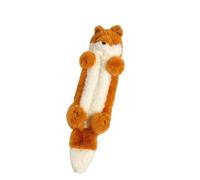 FytStycale Children Stationery Pouch Pencil Case Pouch Bag Holder Organizer with Long Organizes Pens and Tools Vertical Zipper Cute Animal Accents Suitable for Study Home Travel, Brown, Brown