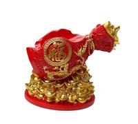 FytStycale Chinese Wine Bottle Holder Decorative Centerpiece Table Ornament Blessing Bag for Desk, Red
