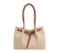 FytStycale Classic Tote Bag for Women, Ideal As A Gift, for Going Out, to The Park, on Vacation, at The Beach Or at Work, Brown Handle