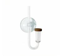 FytStycale CO2 with Suction Cup Polished metal Finish, Space-Saving Low-Profile Design, curved CO2 misting device, for water gardens, Aquascapers, S