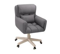 FytStycale Computer Office Chair with Wheels, Lazy Sofa, Armchair, Padded, Adjustable, Swivel, Gaming Chair, Recliner Chair for Home, Dorm, Grey