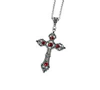 FytStycale Cross Pendant Necklace Gothic Cross Necklace Religious Crucifix Necklace for New