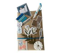 FytStycale Date with A Book Bookish Stickers Romantic Date Gift Creative Envelope Box Material with Highlighter Note Tags Suitable for Reading Love, Blue