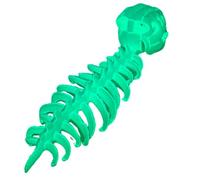 FytStycale Dinosaur Headpiece Glow-in-the-Dark Spine Back Piece Wearable Apparel for Cosplayers, 116cm, Luminous Adult Version