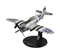 FytStycale Display Plane Model Oval Base Metal Airplane Model Realistic Details for Collectors, Republic P-47D Thunderbolt USA
