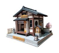 FytStycale DIY Miniature Tea Miniature Scene Model 1/64 Japanese Style for Girls