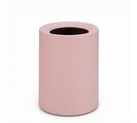 FytStycale Double Layer Trash Can Minimalist Cylindrical Waste Basket Modern Wastebasket for Bedroom, Washroom, Pink, 8L