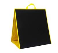 FytStycale Double-Sided Felt Board Large Play Area Standing Story Board Lightweight and Educational Toy for Young Children, Blue-black