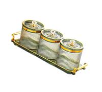 FytStycale Dried Fruit Snack Serving Dish with Lid, Acrylic Condiment Spice Jars, Dried Fruit Tray, Food Storage Box Containers Appetizer Tray for Cookies and Treats Storage Salt, Paprika, Sugar,Green