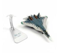 FytStycale Fighter Plane Model Highly Detailed 1:72 Fighter Jet Interchangeable Parts Model for Aviation Enthusiasts, 1 72 SU-57 Zhuhai Airshow Commemorative Edition 054