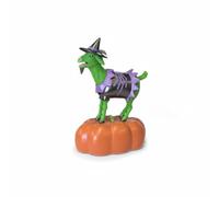 FytStycale Figure Desk Decor Expressive Caprine Book Desktop Decoration Novelty Gift Set for Bookshelf, Office, Halloween Screaming Goat With Book And Model