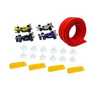 FytStycale Flexible Race Track, Construction Toy with Suction Cups And Joints, Interactive Game for Children, Outdoor Toy, Ideal As A Gift, Red 5m