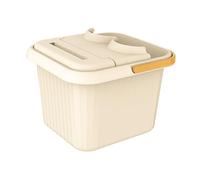 FytStycale Foot Soaking Basin, Portable Pedicure Tub, Home Spa, Heavy-Duty and Relaxing Foot Massage Tub for Home, Square with Lid