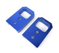 FytStycale Front Tow Hook Bracket Angled Edges Edges Rectangular Cutout Pair of Tow Hook Brackets , Blue