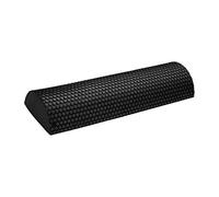 FytStycale Half EVA Foam Roller Muscle Massage Roller Pilates Block Myofascial Release Suitable for Gym, Black 30cm