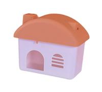 FytStycale Hamster House Hideaway Animal Nest Playground Nesting Toy Made of PP Material with Modern Design for Hamsters, Mice, Chinchillas, And Pets, Orange