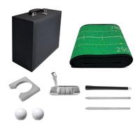 FytStycale Home Putting Green, Foldable Putting Mat with Leather Case, Indoor putting Mat for Living Room, Portable Design for Men