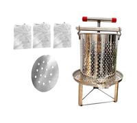 FytStycale Household Large Honey Presser for Grape Crushing and Olive Oil Production, 3 Filtration Meshes