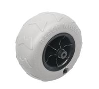 FytStycale Inflatable Beach Wheel Molded Pattern PVC Beach Wheel Wear Resistant Cart Replacement Tire, 9 Inch Flash Silver 10.5mm Aperture