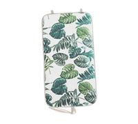 FytStycale Ironing Mat Hanging Ironing Board over The Door Steamer Pad Steamer Board for Clothes for Household, Green Leaf