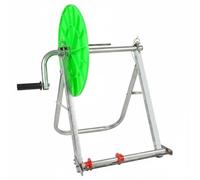 FytStycale Lay Flat Hose Reel Hand Crank Manual Hose Winder, Green Disc