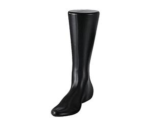 FytStycale Mannequin Foot Male Sock Stand Jewelry Display Mannequin Shoe Showing PE Suitable for Accessory Photography Shoe Shops Personal Collecting, Black, 31cm