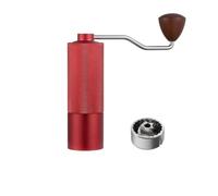 FytStycale Manual Coffee Grinder Hand Crank Coffee Mill Burr Coffee Maker Bean Grinder with Portable Lightweight Build and, Array, Red, 5-Star Burr