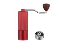 FytStycale Manual Coffee Grinder Hand Crank Coffee Mill Burr Coffee Maker Bean Grinder with Portable Lightweight Build and, Array, Red, 7-Star Burr