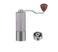 FytStycale Manual Coffee Grinder Hand Crank Coffee Mill Burr Coffee Maker Bean Grinder with Portable Lightweight Build and, Array, Gunmetal Gray, 7-Star Burr