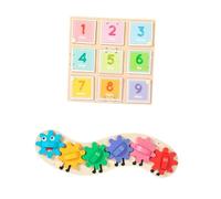 FytStycale Math Learning Board Toy Rainbow Gear Toy Math Manipulative