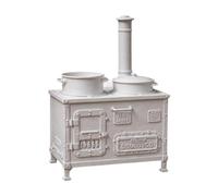 FytStycale Miniature Kitchen Diorama at 1:12 Scale, with Burner, for Role-playing Games And Children's Kitchen Model, White