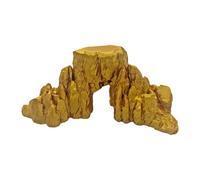 FytStycale Miniature Terrain Rock Scenery Accessory Simulation Mountain Desktop Ornament Role for DIY Craft Adults, Gold