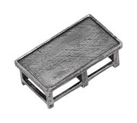 FytStycale Miniature Workbench Model Small Workshop Table Pretend Play Accessory Micro Landscape Prop Simulation Scene Suitable for Car Collecting Desktop Decor, Without Tool