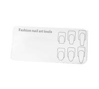 FytStycale Nail Art Palette Nail Polish Palette Nail Holder Mixing Palette Makeup Plate Display Board Acrylic Material Suitable for Professional Nail Art Practic, Black