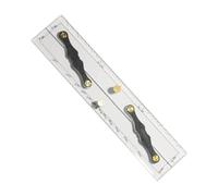 FytStycale Navigation Parallel Ruler Nautical Chart Parallel Ruler with Transparent Scale Drawing Ruler Mapping Ruler Rolling Measuring Instrument Made of, 30cm