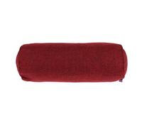FytStycale Neck Roll Pillow Linen Pearl Cotton Cervical Bolster Neck Support Bolster Sleeping Pillow Round Cervical Support Pillow for Spine Breathable, Wines Red, 15x40cm