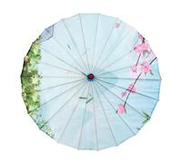 FytStycale Oiled Paper Parasol Handmade Bamboo and Silk Chinese Umbrella Classical Ancient Umbrella Decorative Plum Costumes Prop Suitable for Dance, Style A