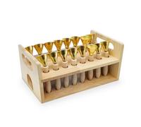FytStycale Percussion Hand Bells with Stand Classroom-Ready Musical Handbell Set Lightweight Percussion Instrument for Kindergarten